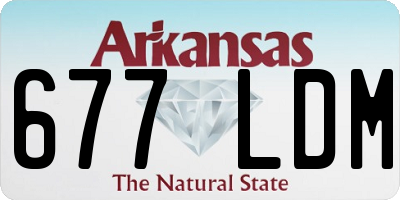 AR license plate 677LDM
