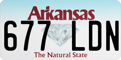 AR license plate 677LDN