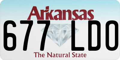 AR license plate 677LDO