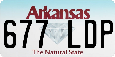 AR license plate 677LDP