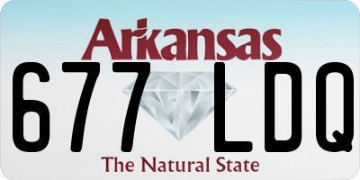 AR license plate 677LDQ