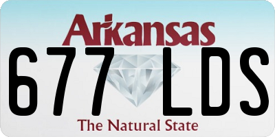 AR license plate 677LDS