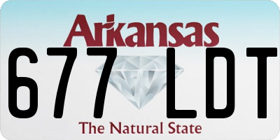 AR license plate 677LDT