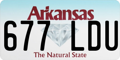 AR license plate 677LDU