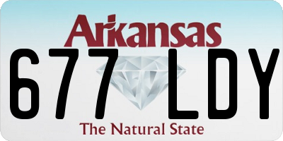 AR license plate 677LDY