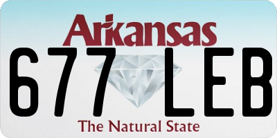 AR license plate 677LEB
