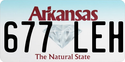 AR license plate 677LEH