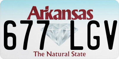 AR license plate 677LGV