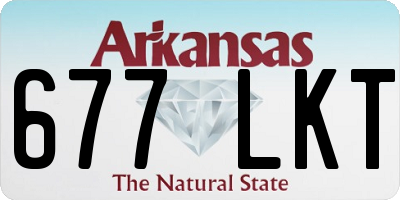 AR license plate 677LKT