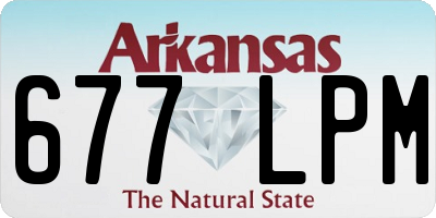 AR license plate 677LPM