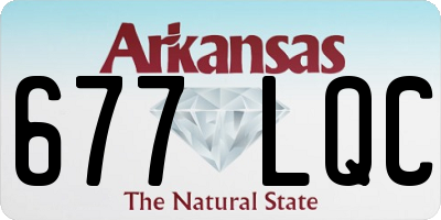 AR license plate 677LQC