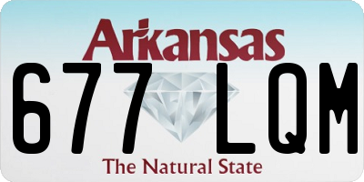 AR license plate 677LQM
