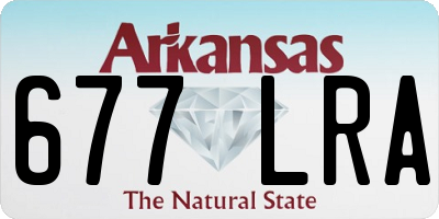 AR license plate 677LRA
