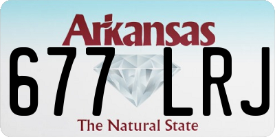 AR license plate 677LRJ