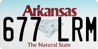AR license plate 677LRM