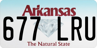 AR license plate 677LRU