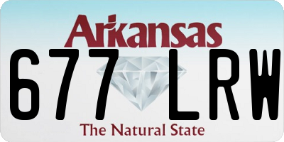 AR license plate 677LRW