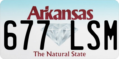 AR license plate 677LSM