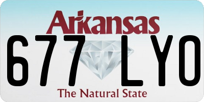AR license plate 677LYO