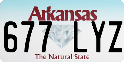 AR license plate 677LYZ