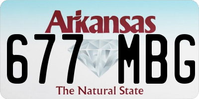 AR license plate 677MBG