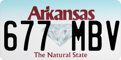 AR license plate 677MBV