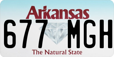 AR license plate 677MGH