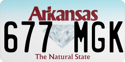 AR license plate 677MGK
