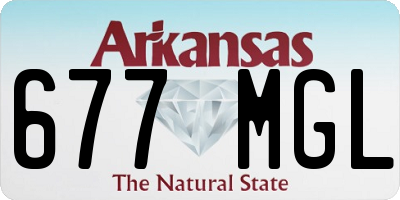 AR license plate 677MGL