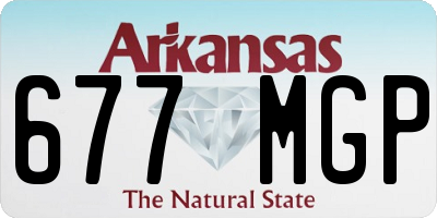 AR license plate 677MGP