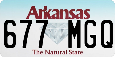 AR license plate 677MGQ