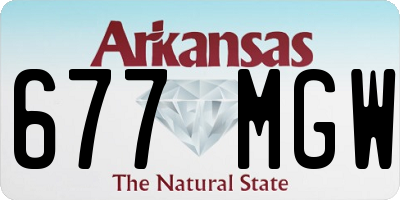 AR license plate 677MGW