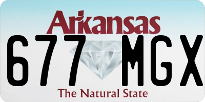 AR license plate 677MGX