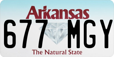 AR license plate 677MGY