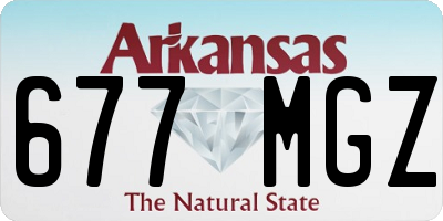 AR license plate 677MGZ