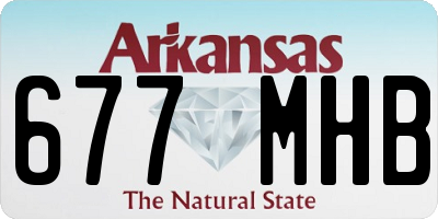 AR license plate 677MHB