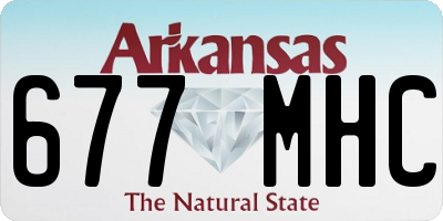 AR license plate 677MHC