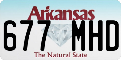 AR license plate 677MHD