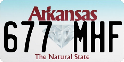 AR license plate 677MHF