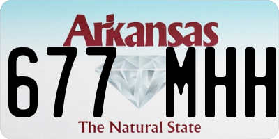 AR license plate 677MHH