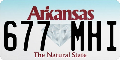 AR license plate 677MHI