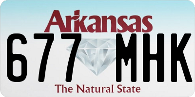 AR license plate 677MHK