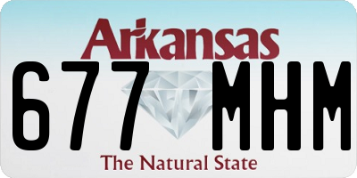 AR license plate 677MHM