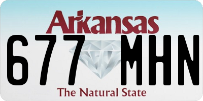 AR license plate 677MHN