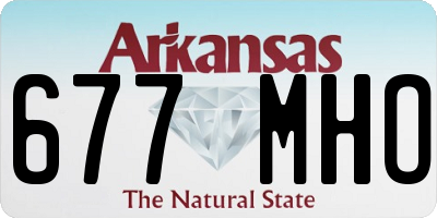 AR license plate 677MHO