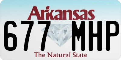 AR license plate 677MHP