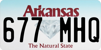 AR license plate 677MHQ