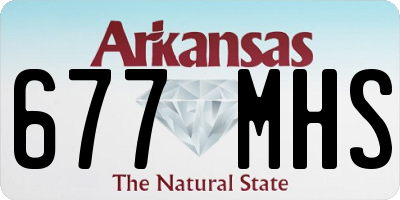AR license plate 677MHS