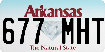 AR license plate 677MHT