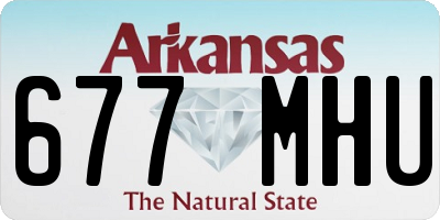 AR license plate 677MHU